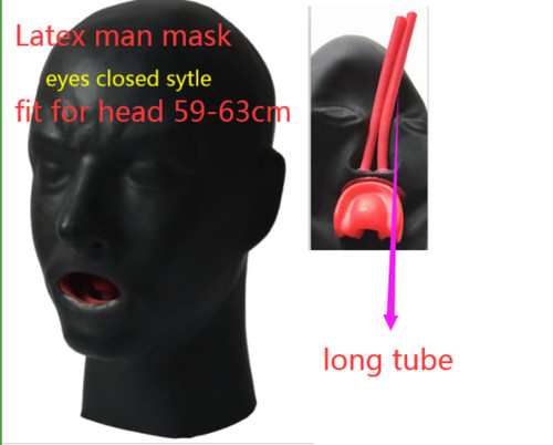 Maschera cappuccio lattice - , 3d